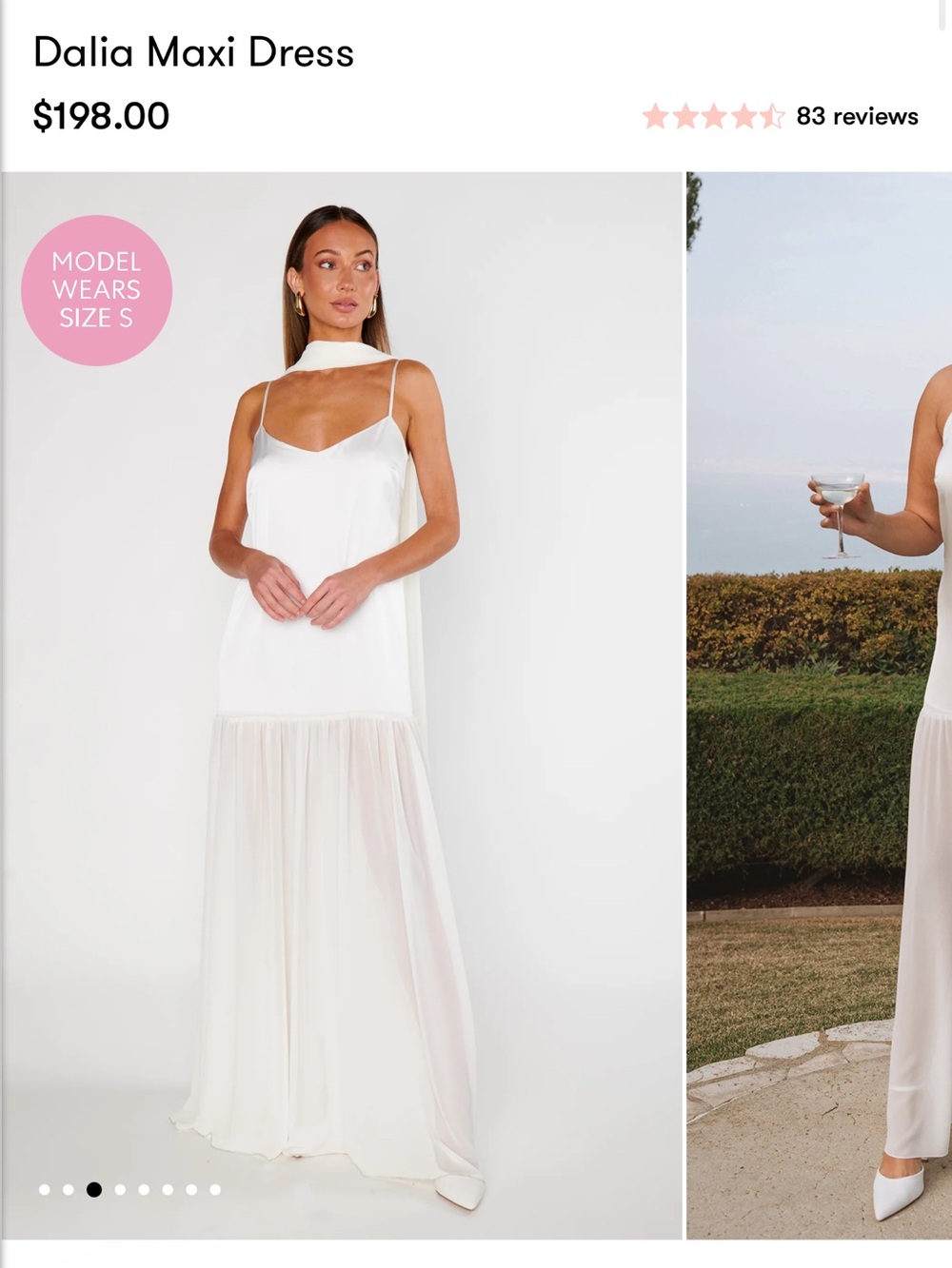 Dalia Maxi Dress — ivory